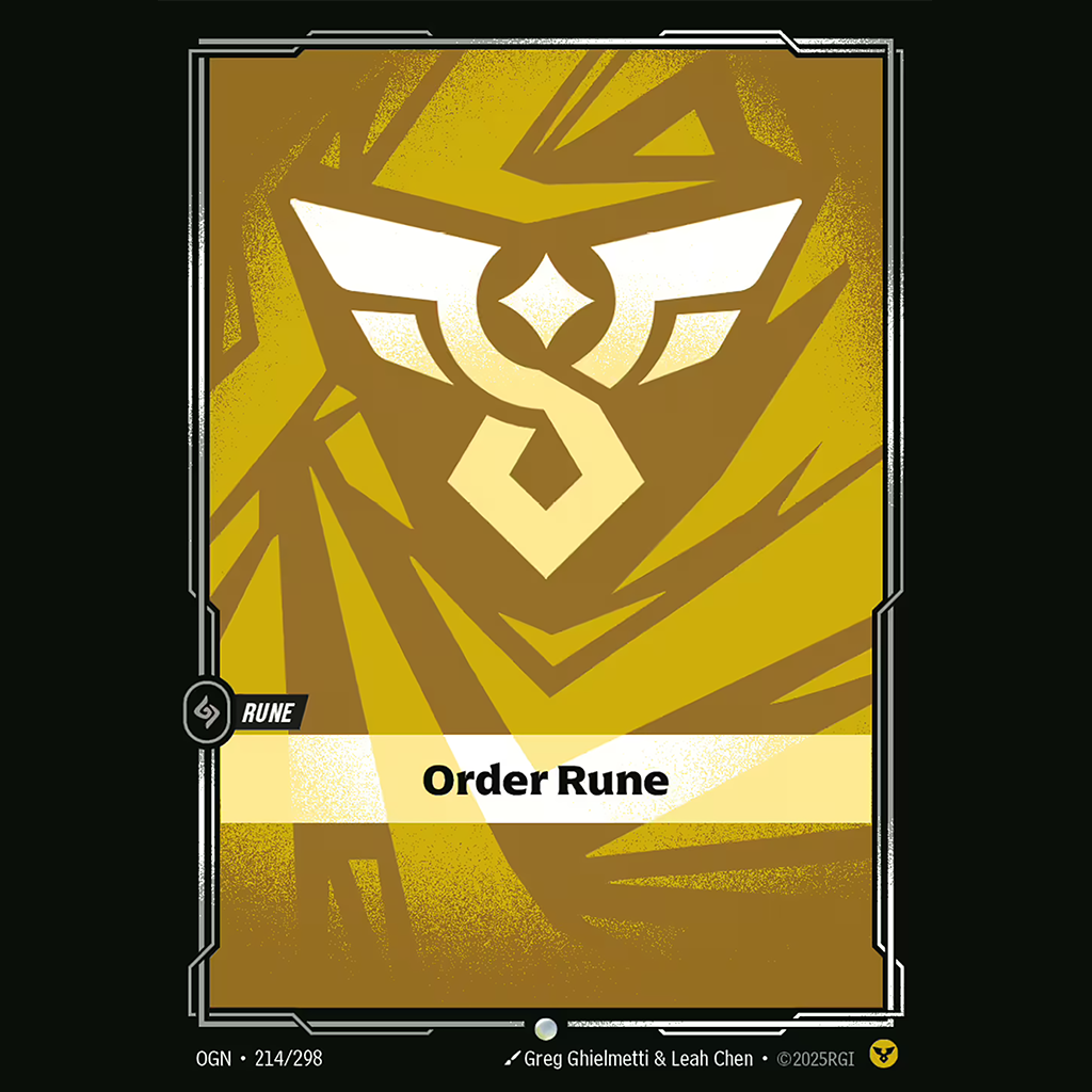 Riftbound Yellow Card
