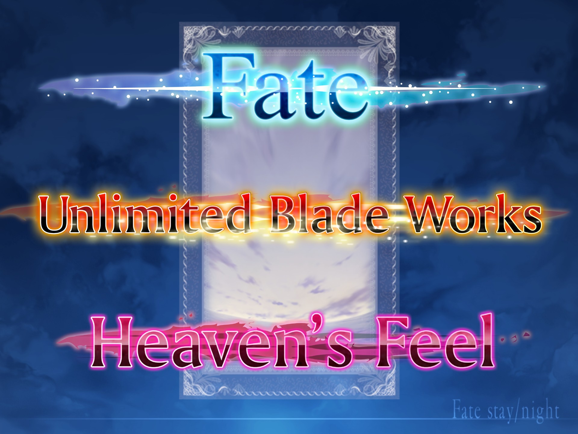 Fate/stay night (H scenes included)