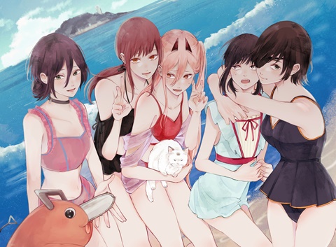 Pies de Chainsaw man, Alya, Konosuba y Clash royale feet