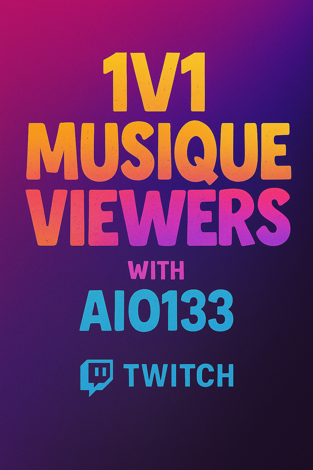 1v1 musique viewers ! Twitch.tv/aio133 !