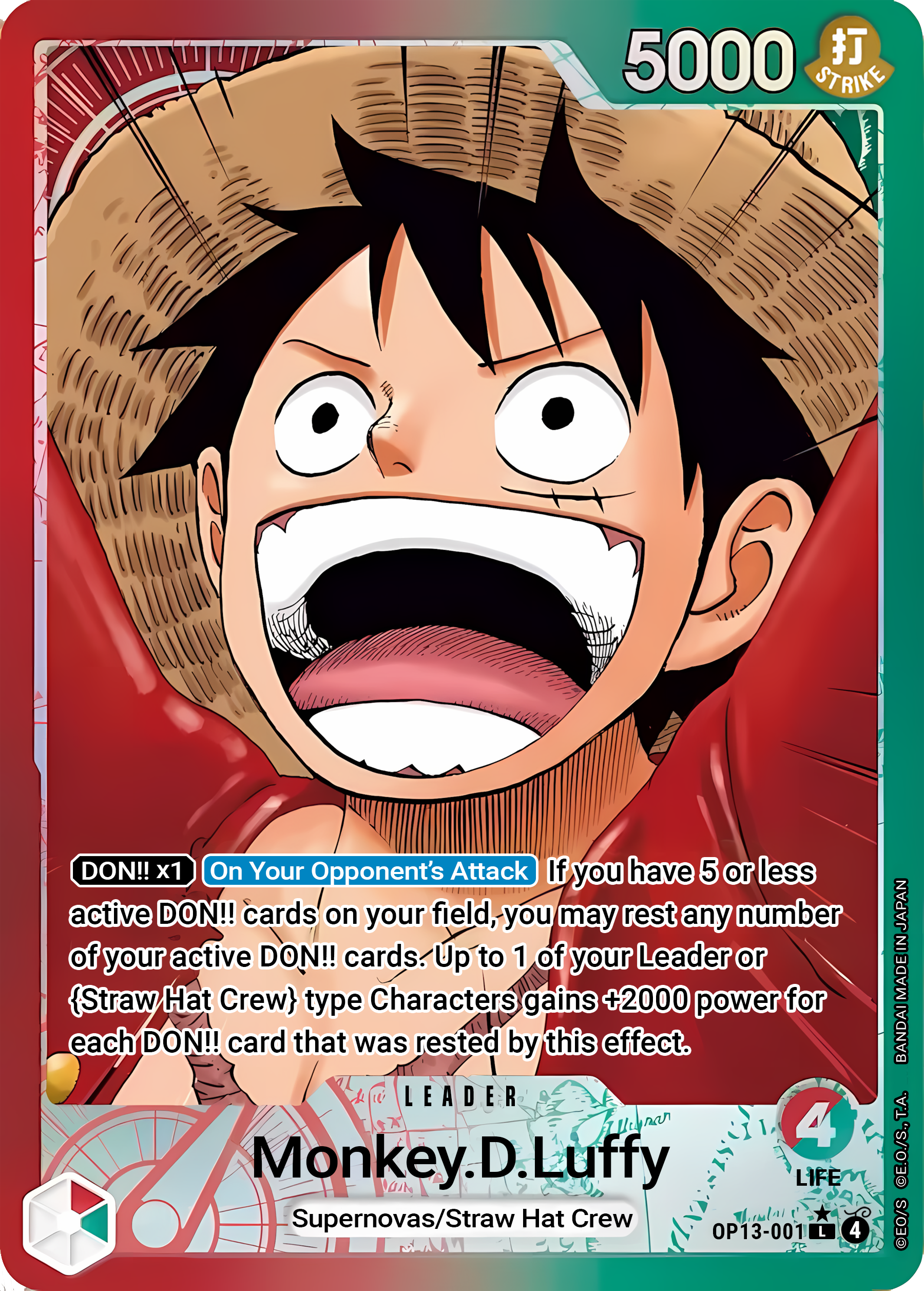 One Piece Card Game Alternative Cards(OP11-OP13)