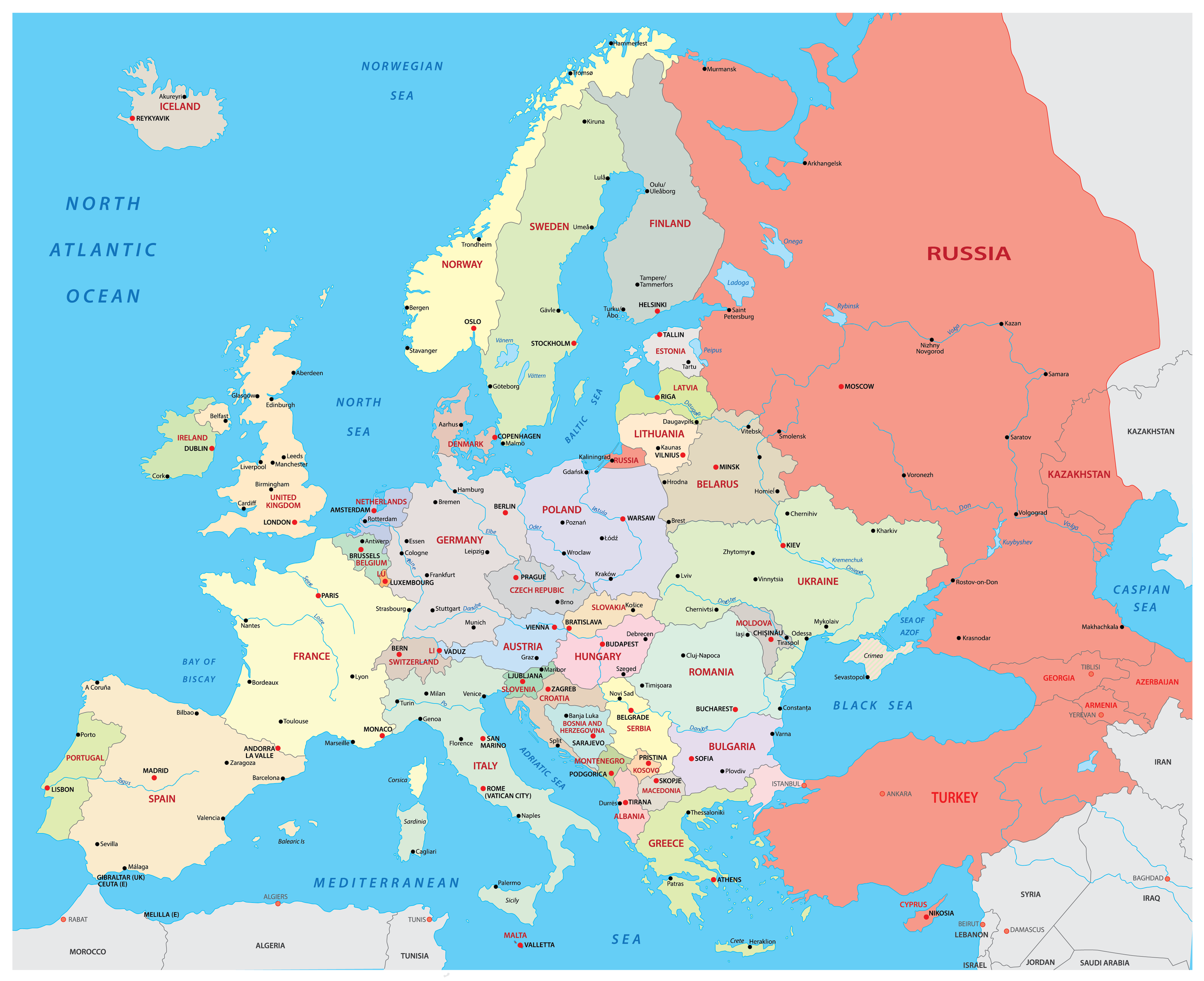 PLAYOFFY: kraje Europy