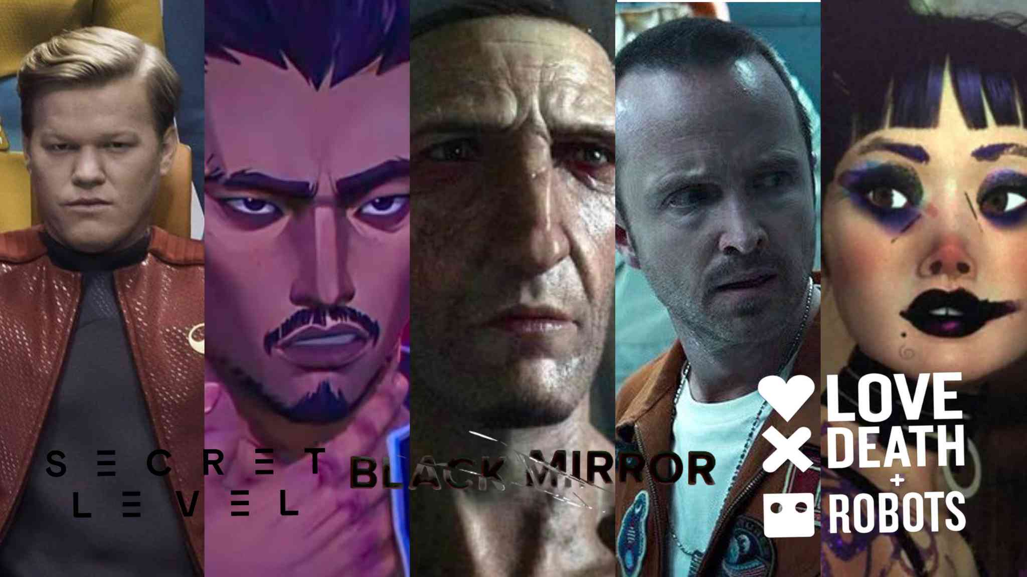 จัดอันดับตอนใน Black Mirror และ Love Death + Robots for สมาชม