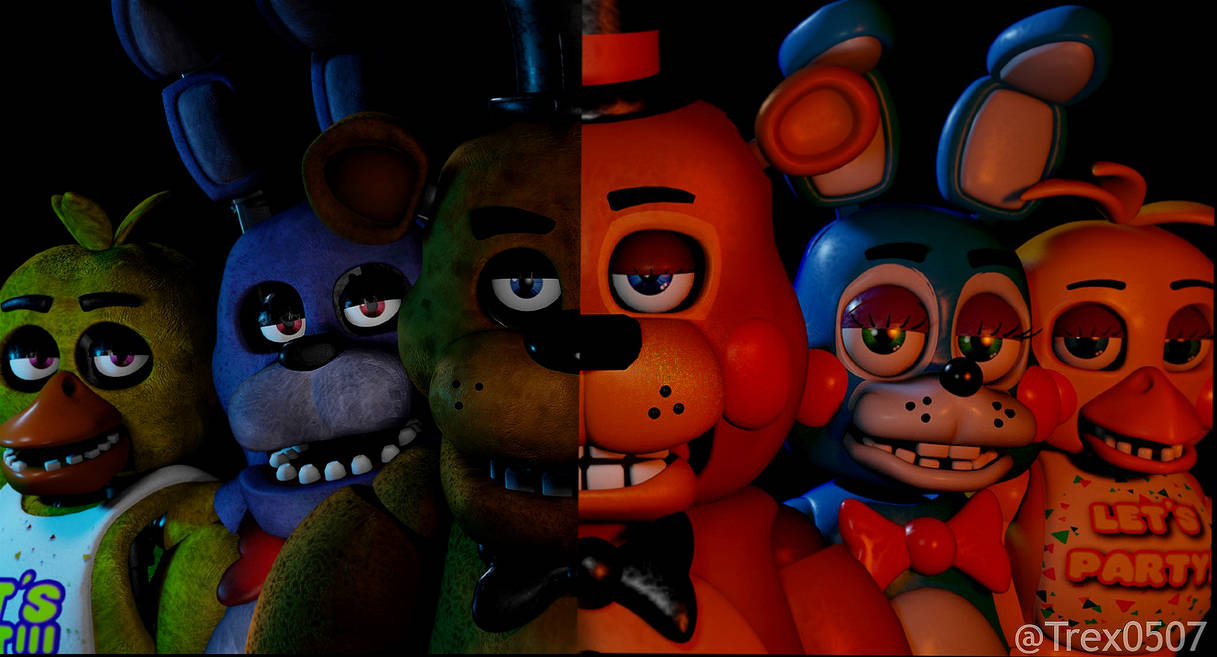 FNAF all animatronics until Security Breach ruins