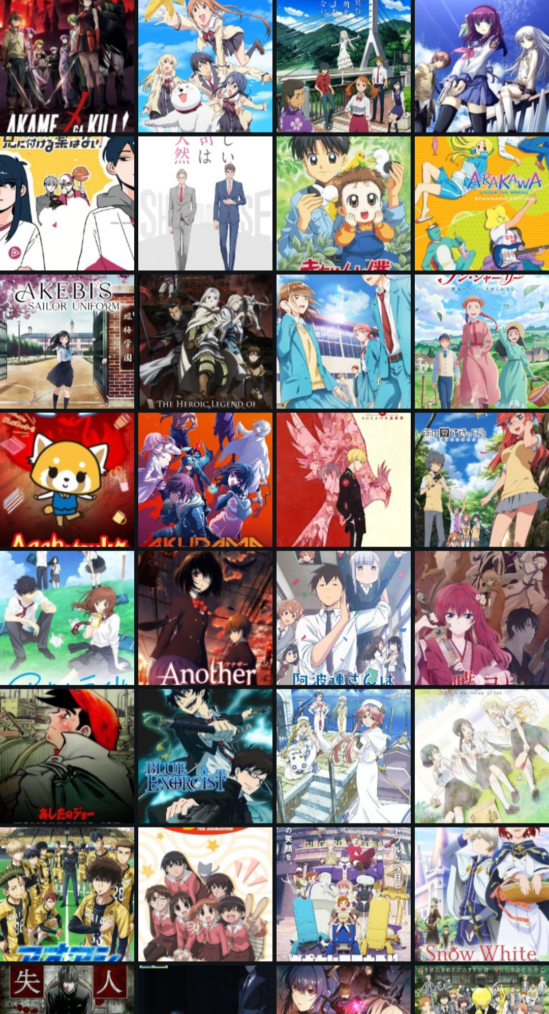 Melhor Anime com a Letra "A"