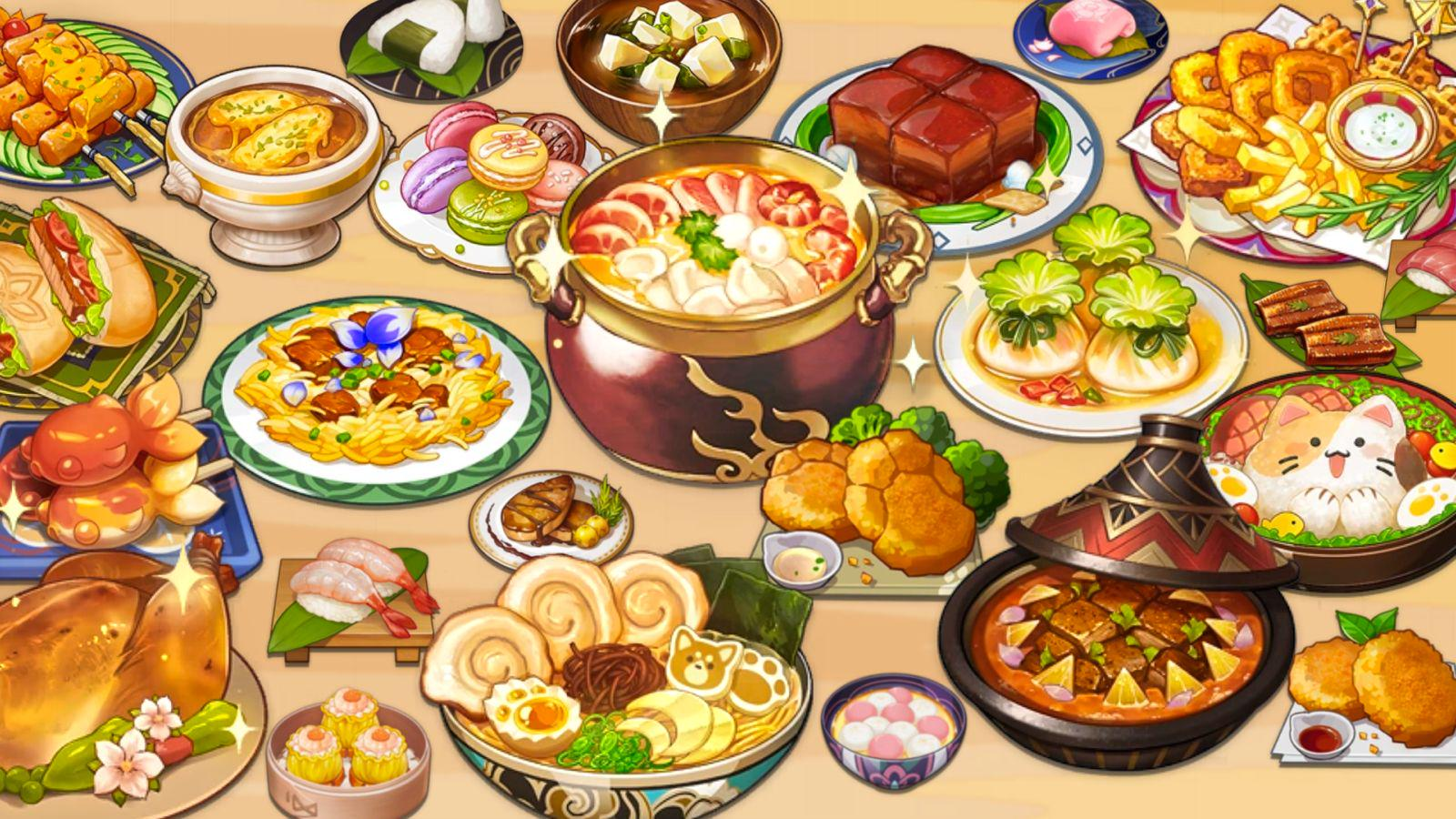 Genshin Impact Foods
