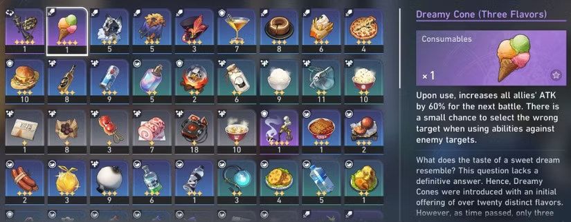 Honkai: Star Rail Consumables