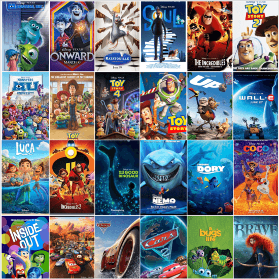 Pixar films