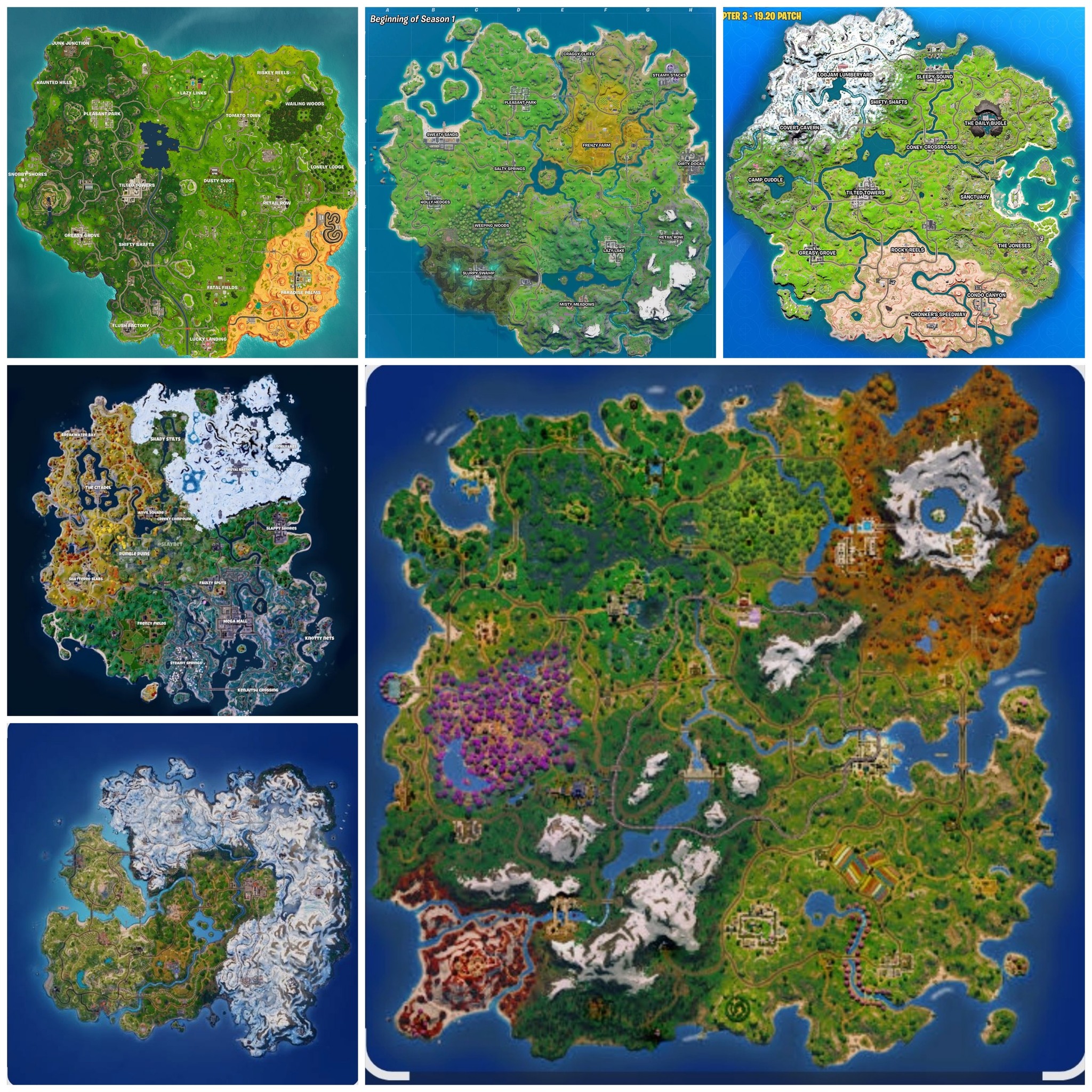 Fortnite all Named Locations