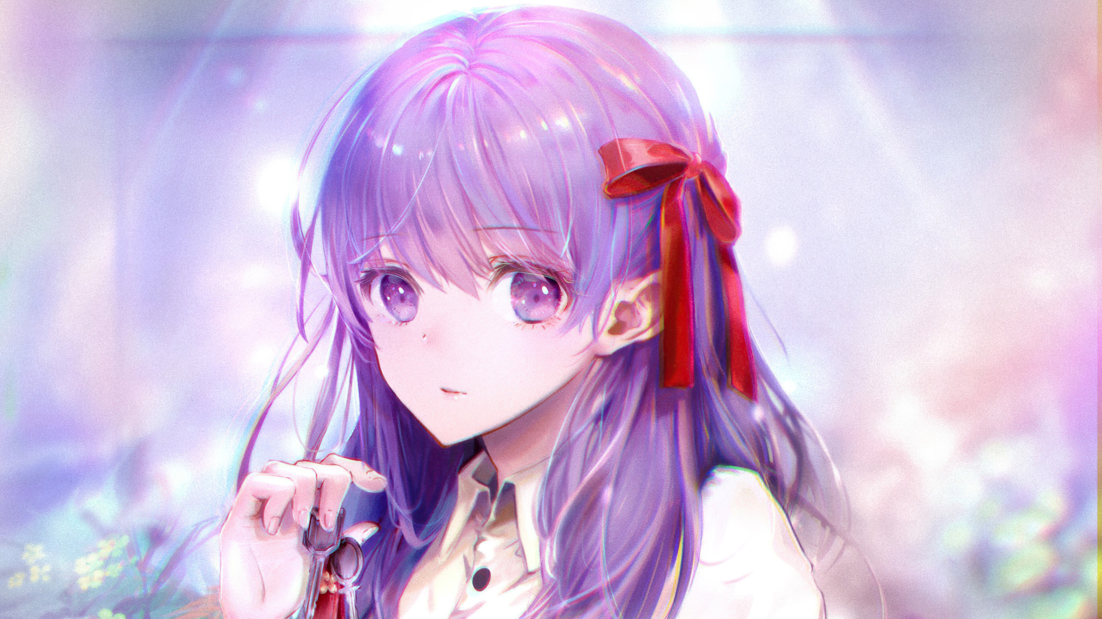 Best Purple Hair Anime Girl (จัดอันดับตัวละครสาวหัวแดง) (Moo Deng) (หมูเด้ง)