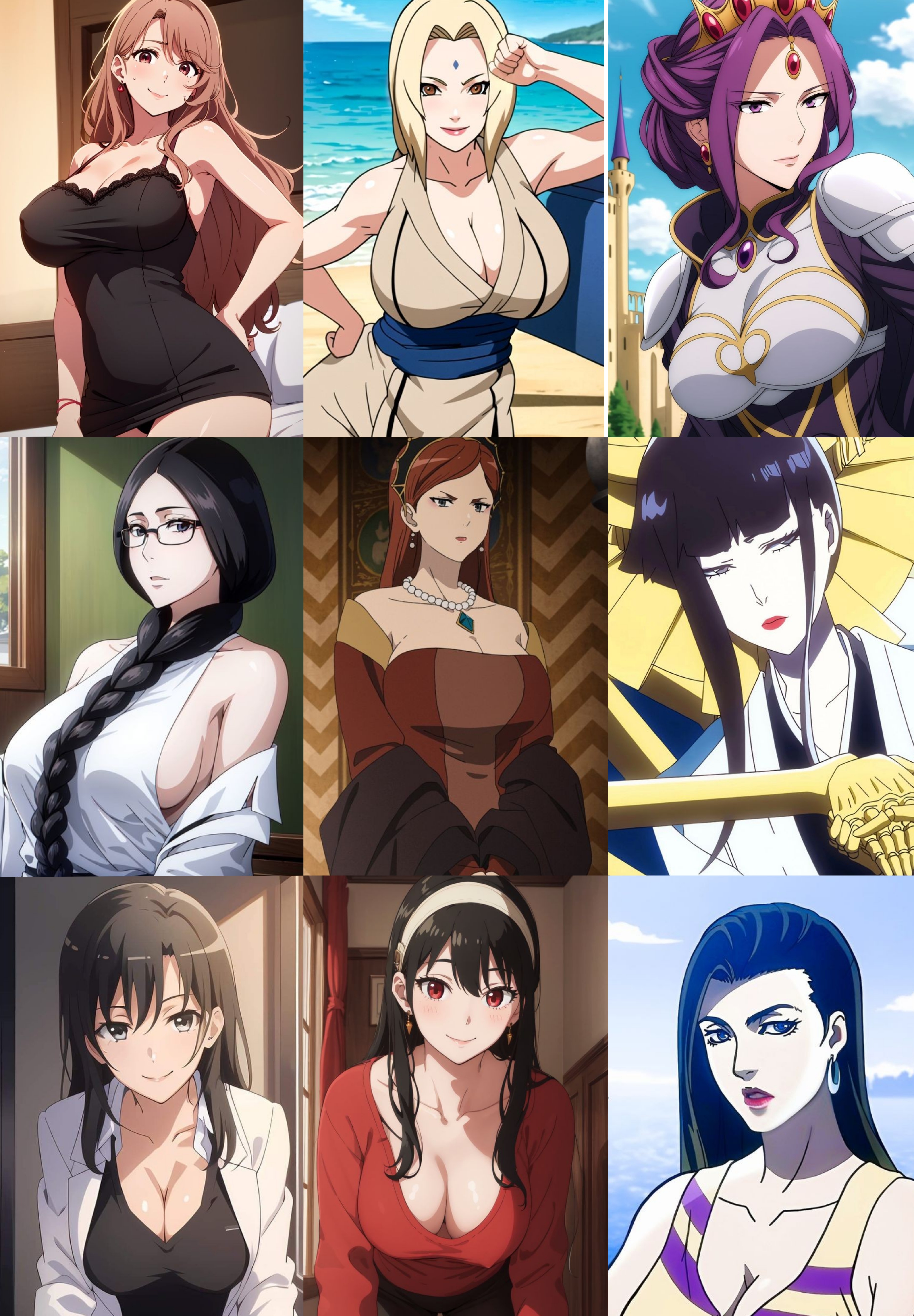 ตัวละครสายสาวใหญ่ มาก มาก Milf ใน Anime for สมาชม