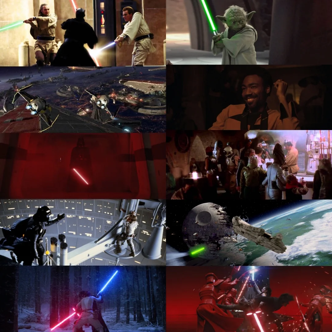 ALL Star Wars Scenes (6 Film)