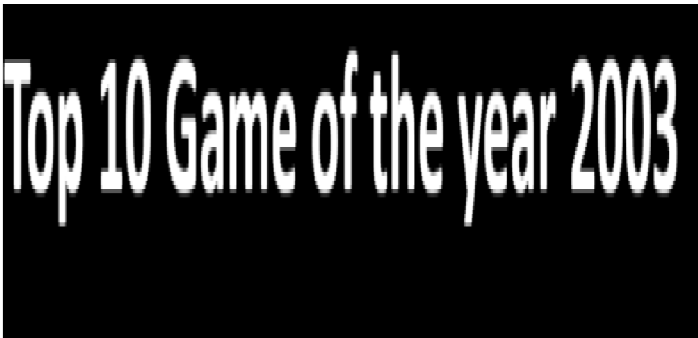 Top 10 เกมส์ of the year ปี 2003