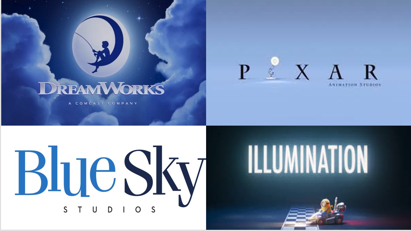 dreamworks,pixar,Blue,Sky,Illumination animation movies batle 