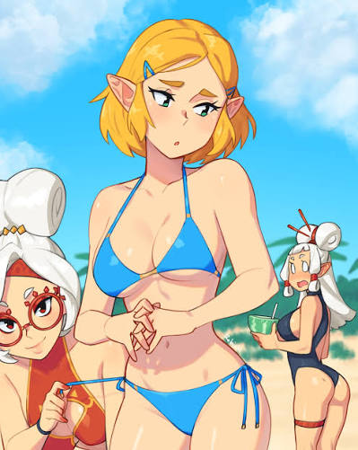 The Legend of Zelda waifu bikini 