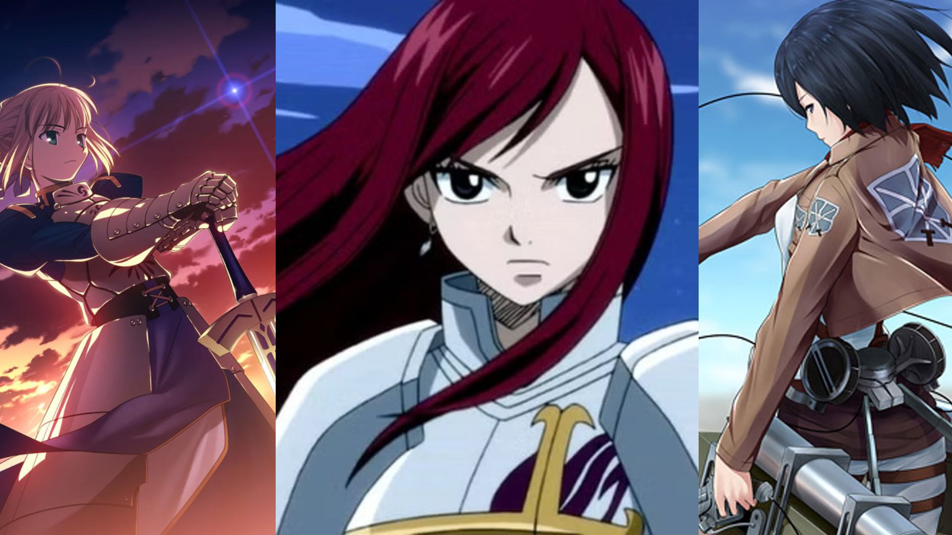 My favorite strong anime women characters