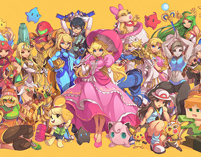 Super smash bros bikini waifu