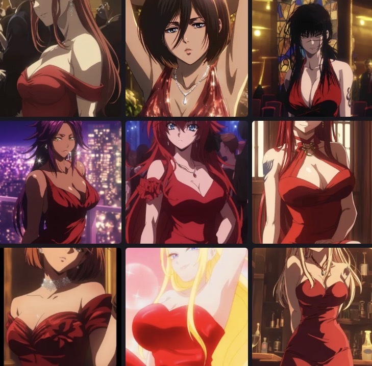 Most Smashable Anime-Girl (Red Dress-Edition)