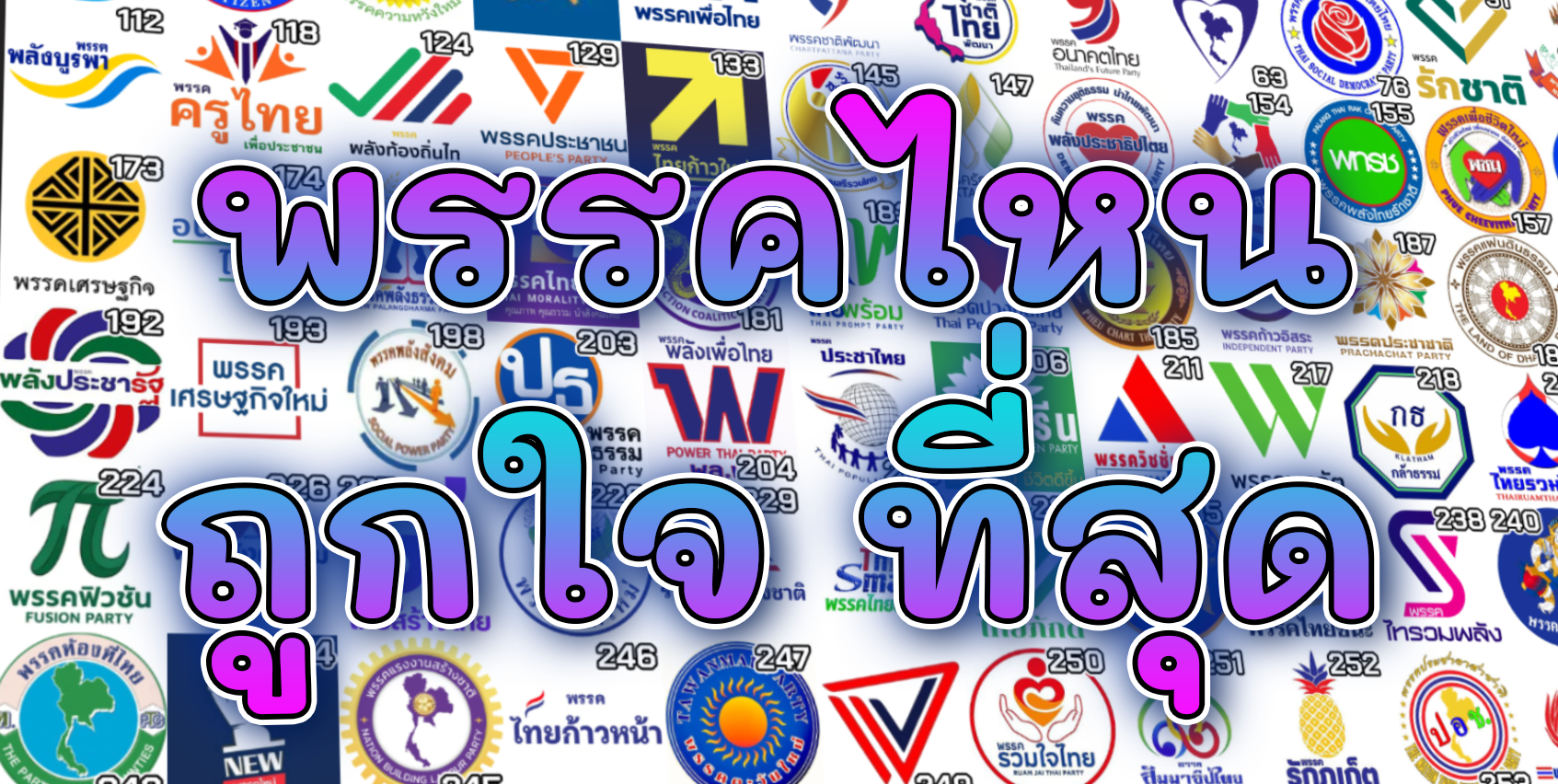 พรรคการเมืองไหนที่ถูกใจคุณ