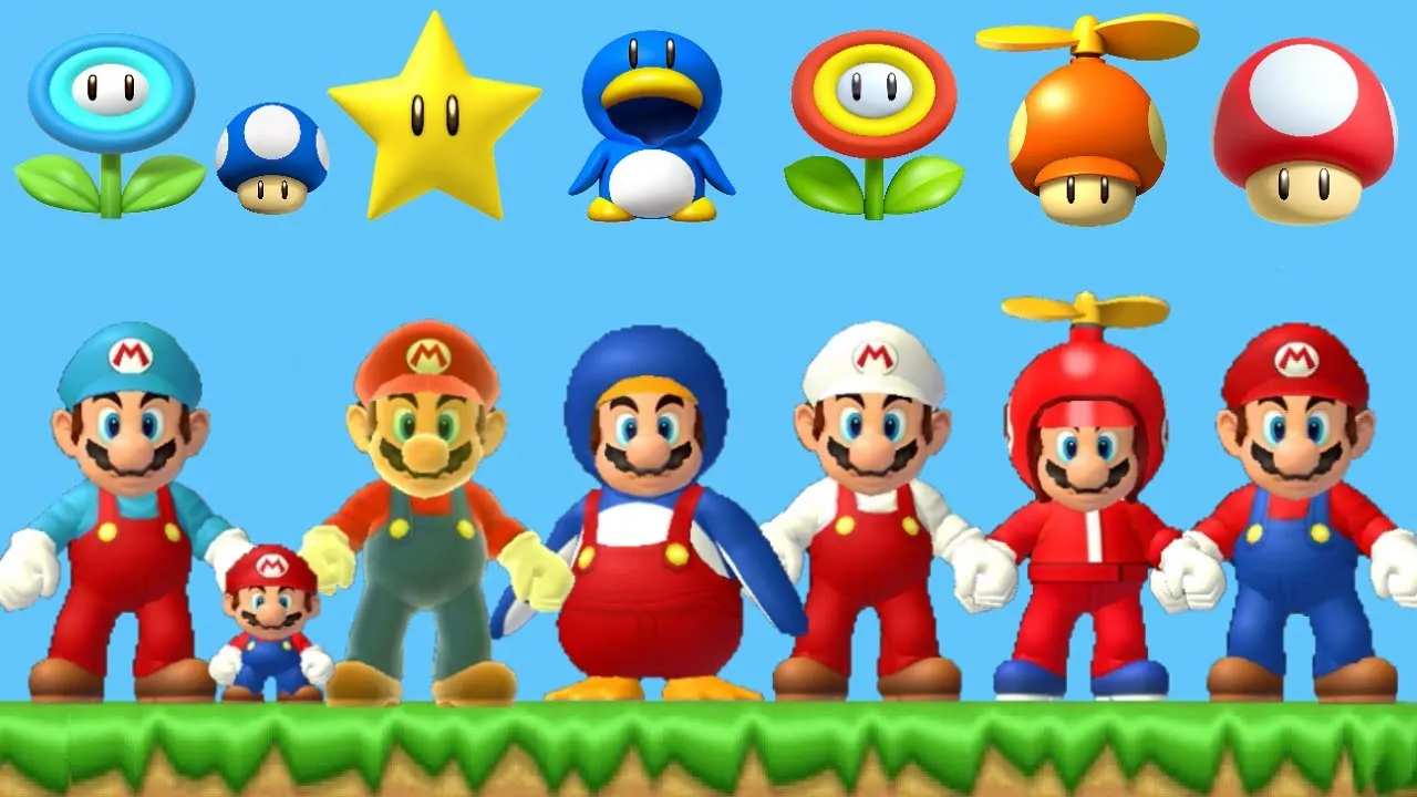 Best suit & transformation in mario bros Games