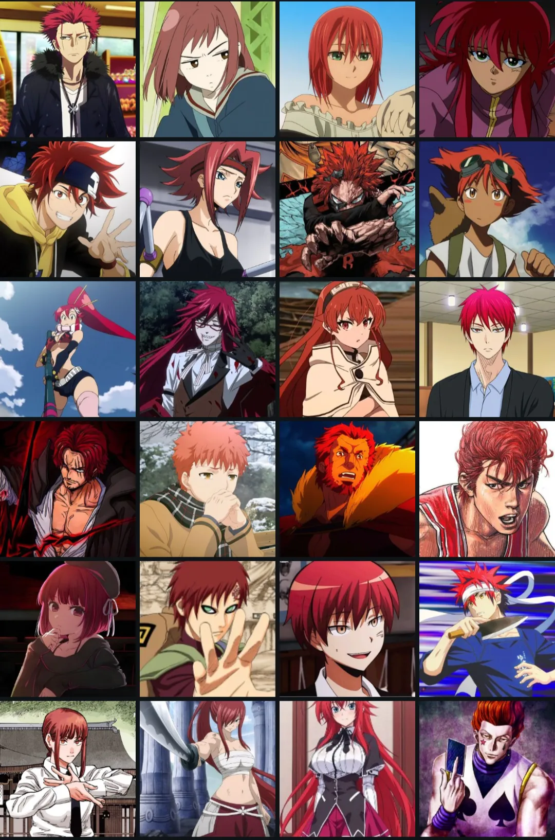 Melhor Personagem Ruivo