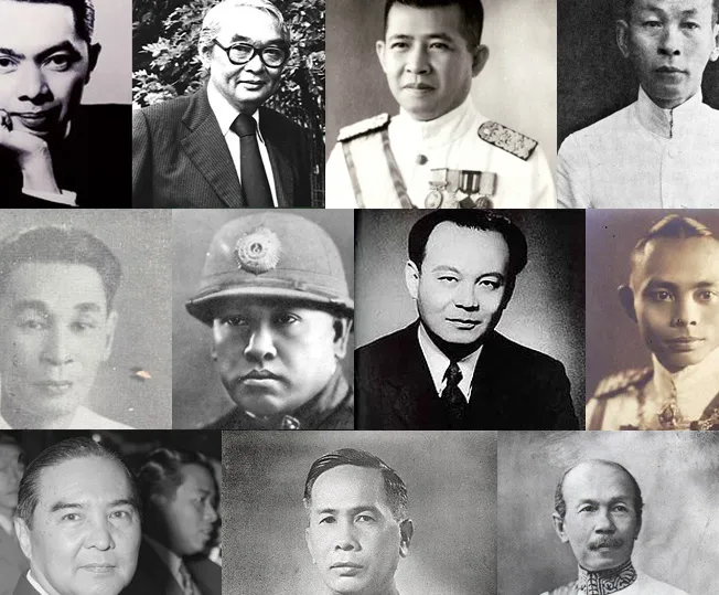 บุคคลสำคัญทางการเมืองไทย ช่วงปี พ.ศ. 2475-2500