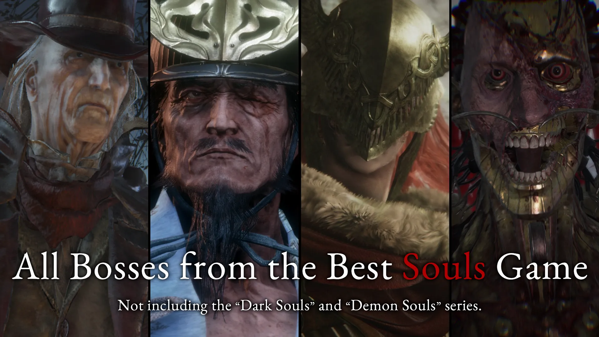 All Bosses from the Best Souls Game