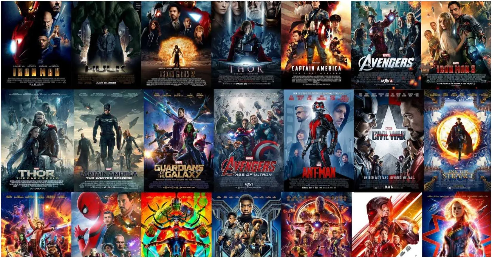 All Best Movies and Series Superheroes MCU | Marvel