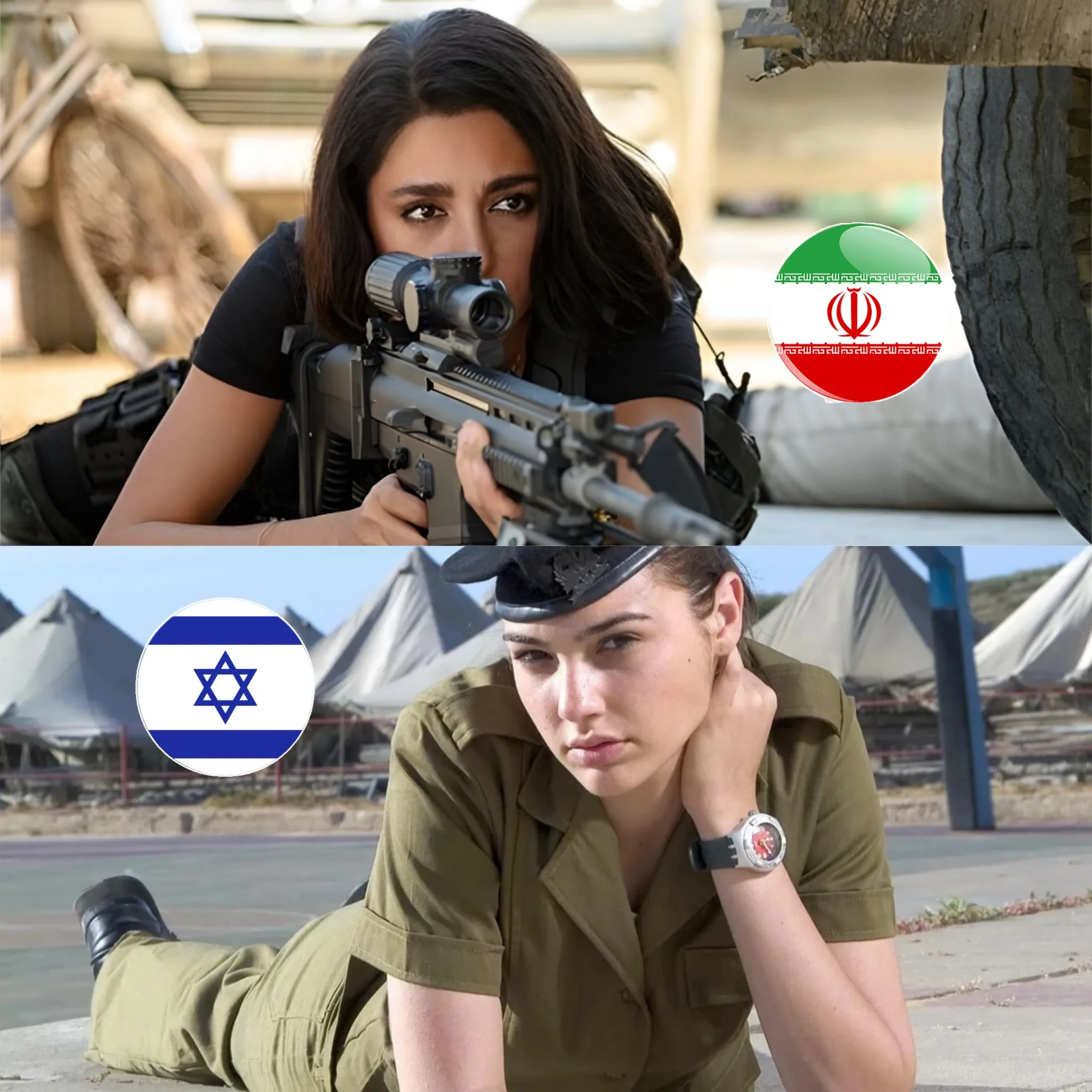 🇮🇷 vs 🇮🇱 with beautiful actress (8)