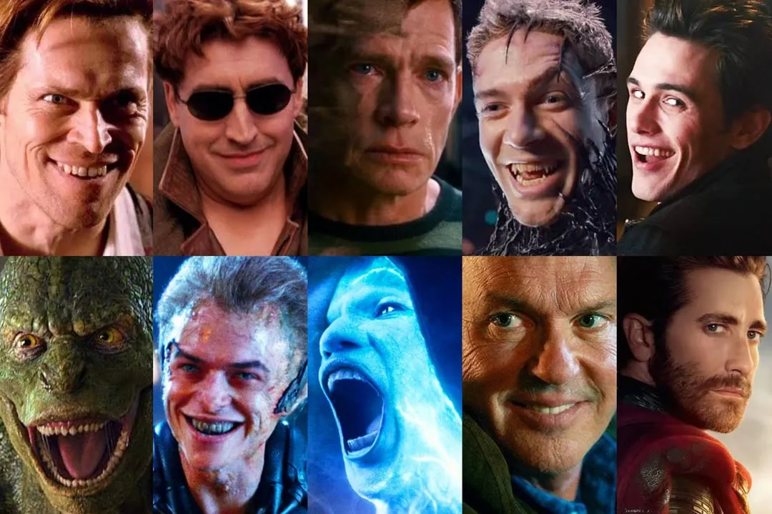 All Best Villains Actors Spider-Man Live Action