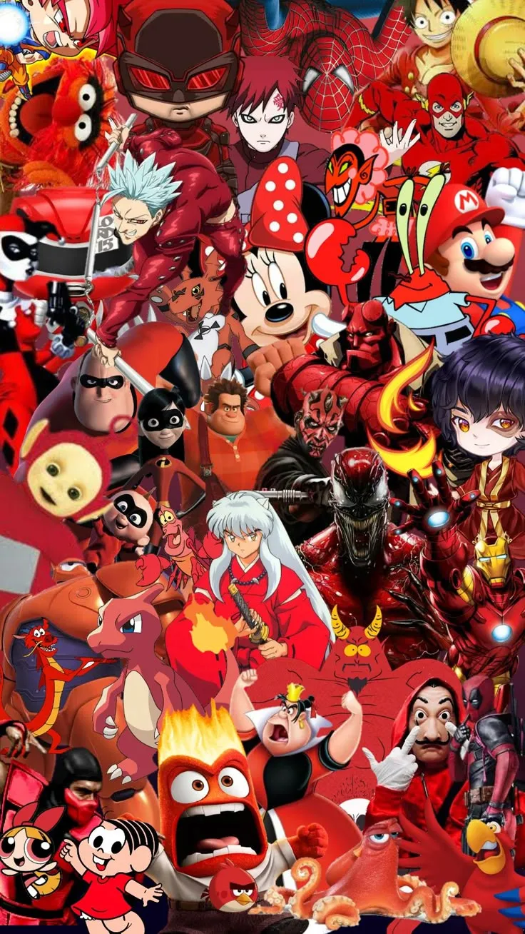 PERSONAGENS QUE FARMAM AURA DA COR VERMELHA