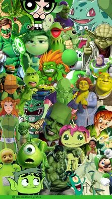 PERSONAGENS QUE FARMAM AURA DA COR VERDE
