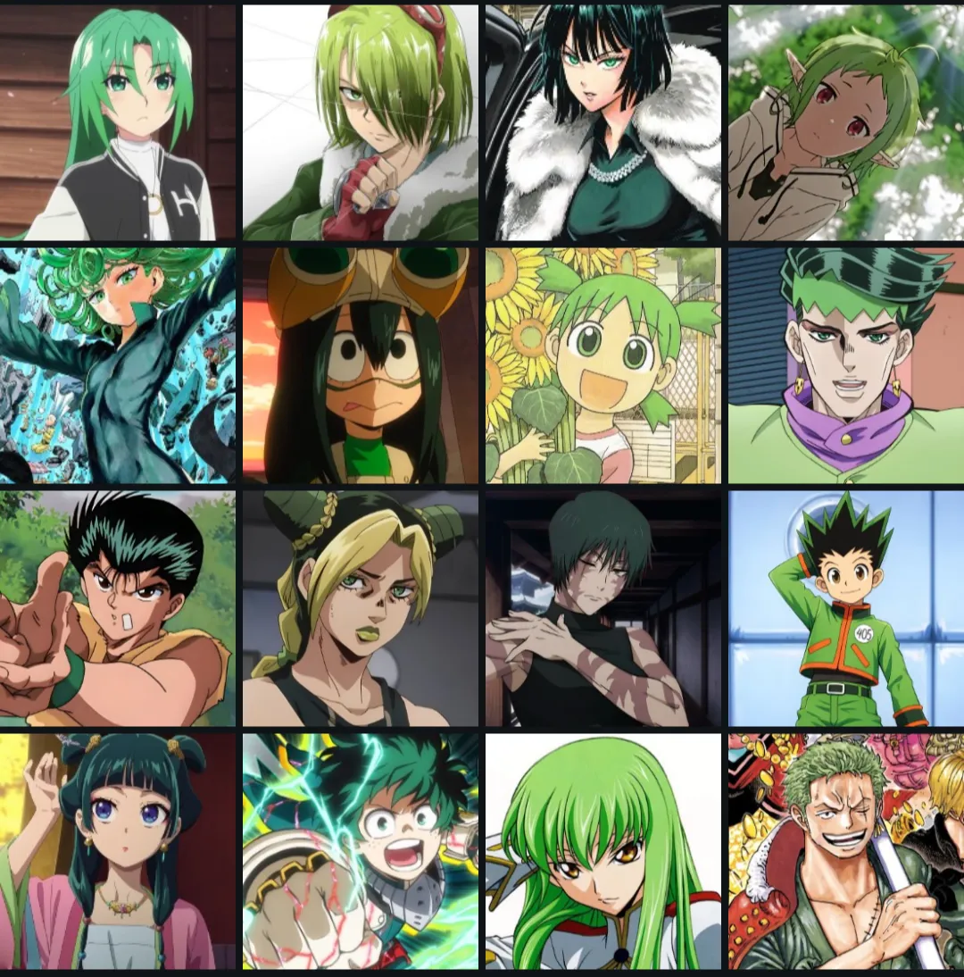 Melhor Personagem de Cabelo Verde 
