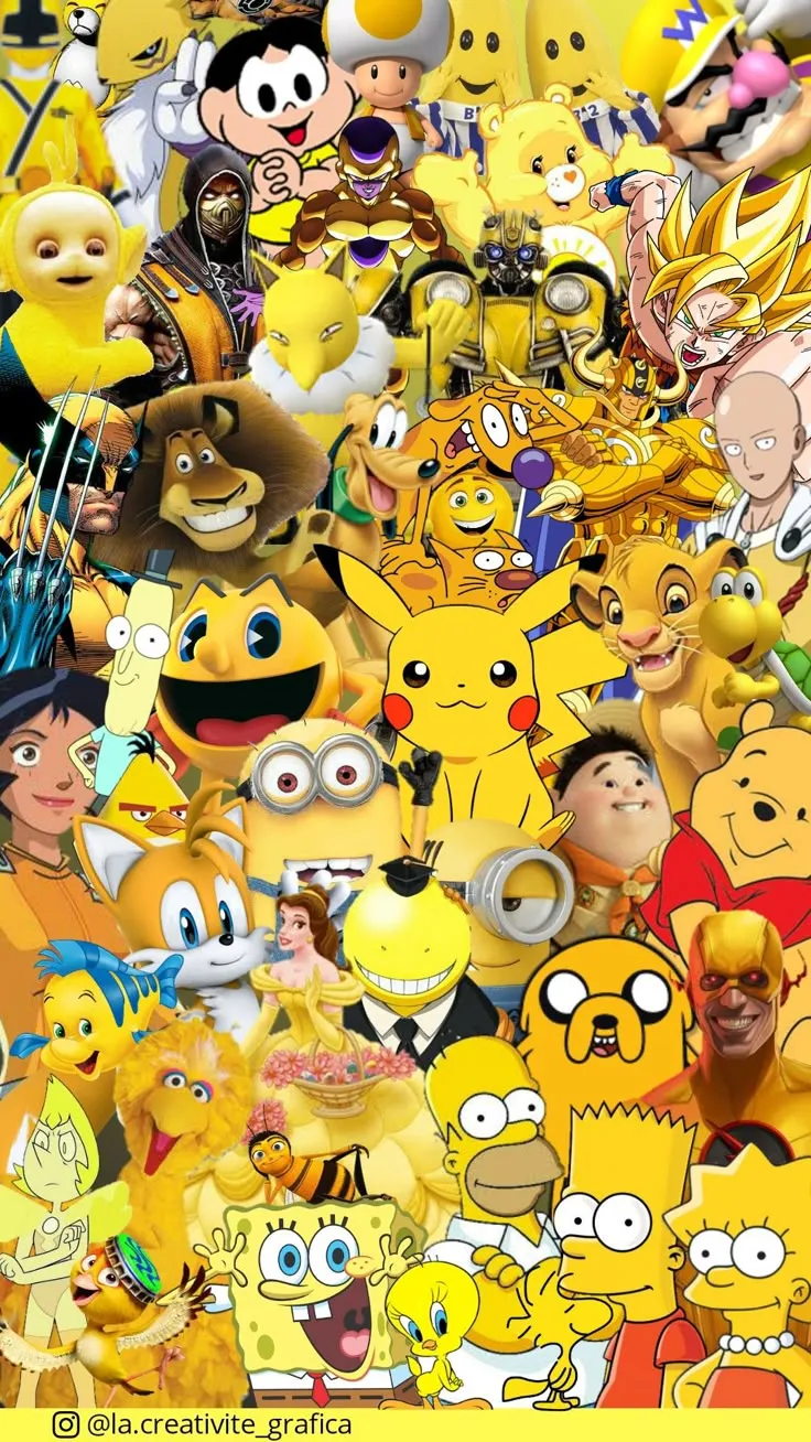 PERSONAGENS QUE FARMAM AURA DA COR AMARELA