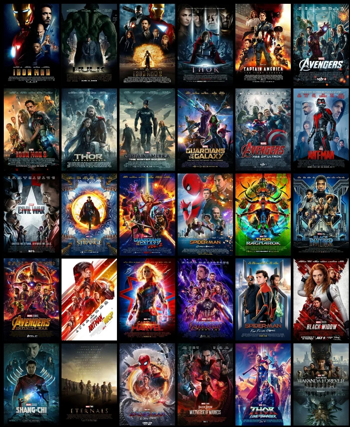 ALL Marvel Product (Live-Action)