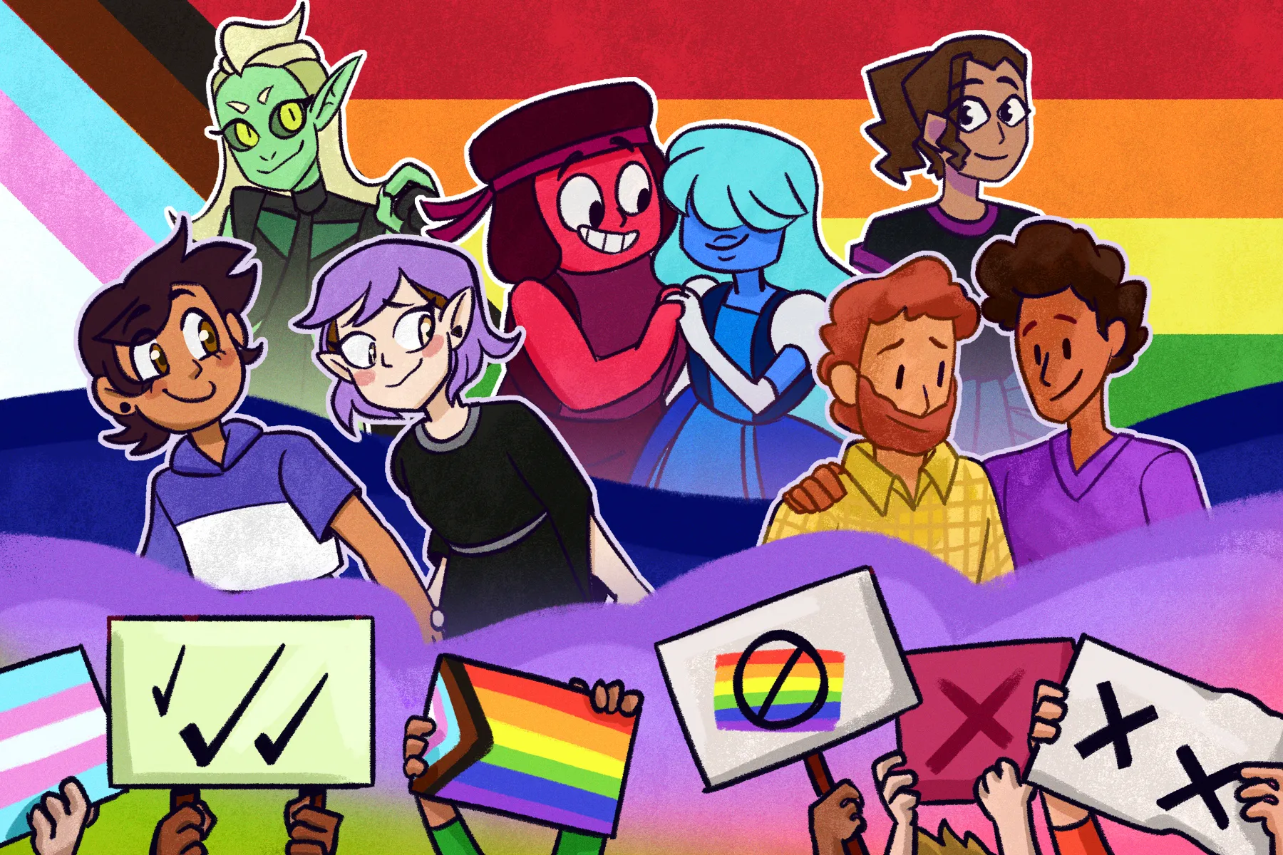 Queer characters :v
