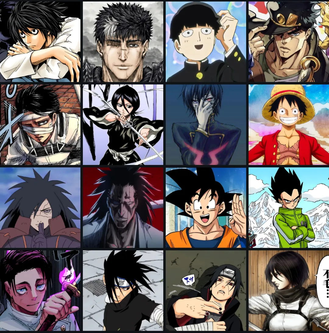 Melhor Personagem de Cabelo Preto 