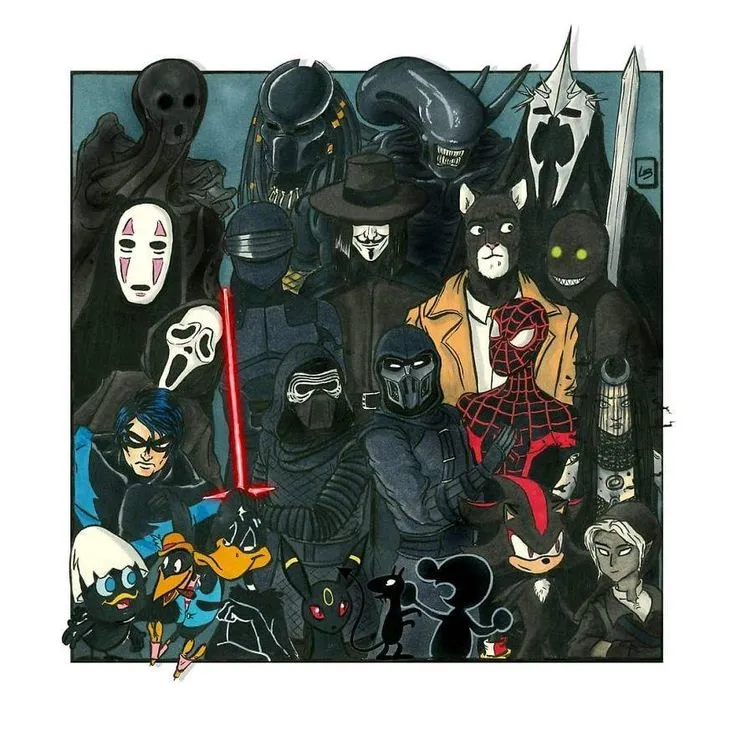 PERSONAGENS QUE FARMAM AURA DA COR PRETA