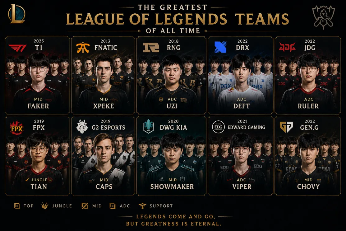  Best Lol esports team 