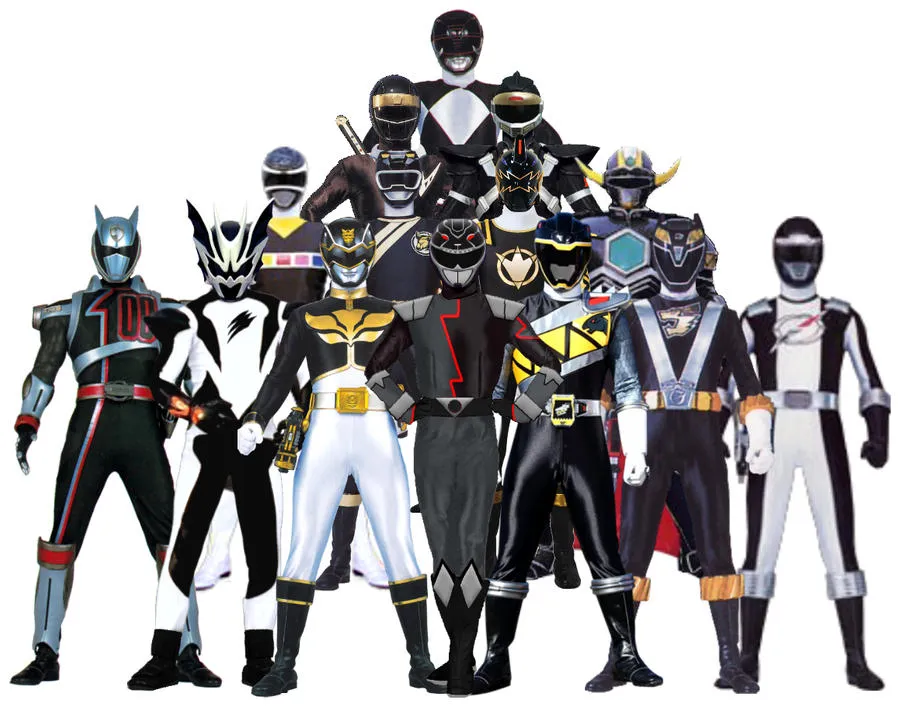 Power Rangers Black/Purple Rangers