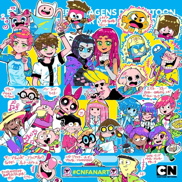 personagens aleatórios de desenho