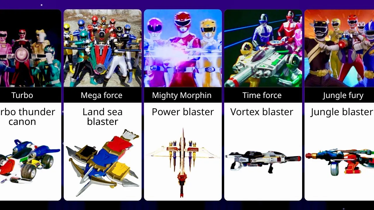 Power Rangers Team Finishing Weapons