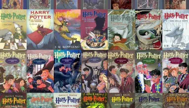 All Harry Potter cover books Worldwide