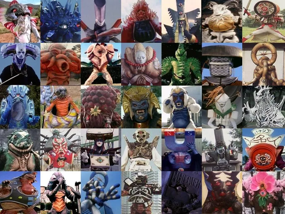 Mighty Morphin Power Rangers Season 2 Side Monsters