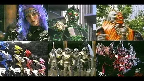 Power Rangers In Space Side Monsters