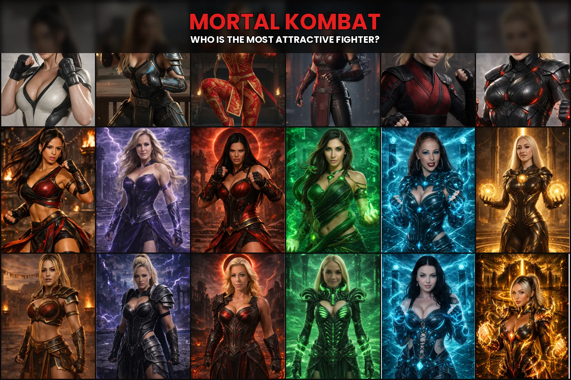 Adult actresses (Mortal Kombat edition)