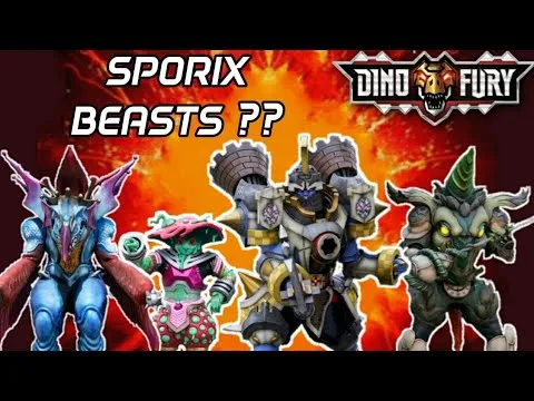 Power Rangers Dino Fury Minor Sporix Beasts