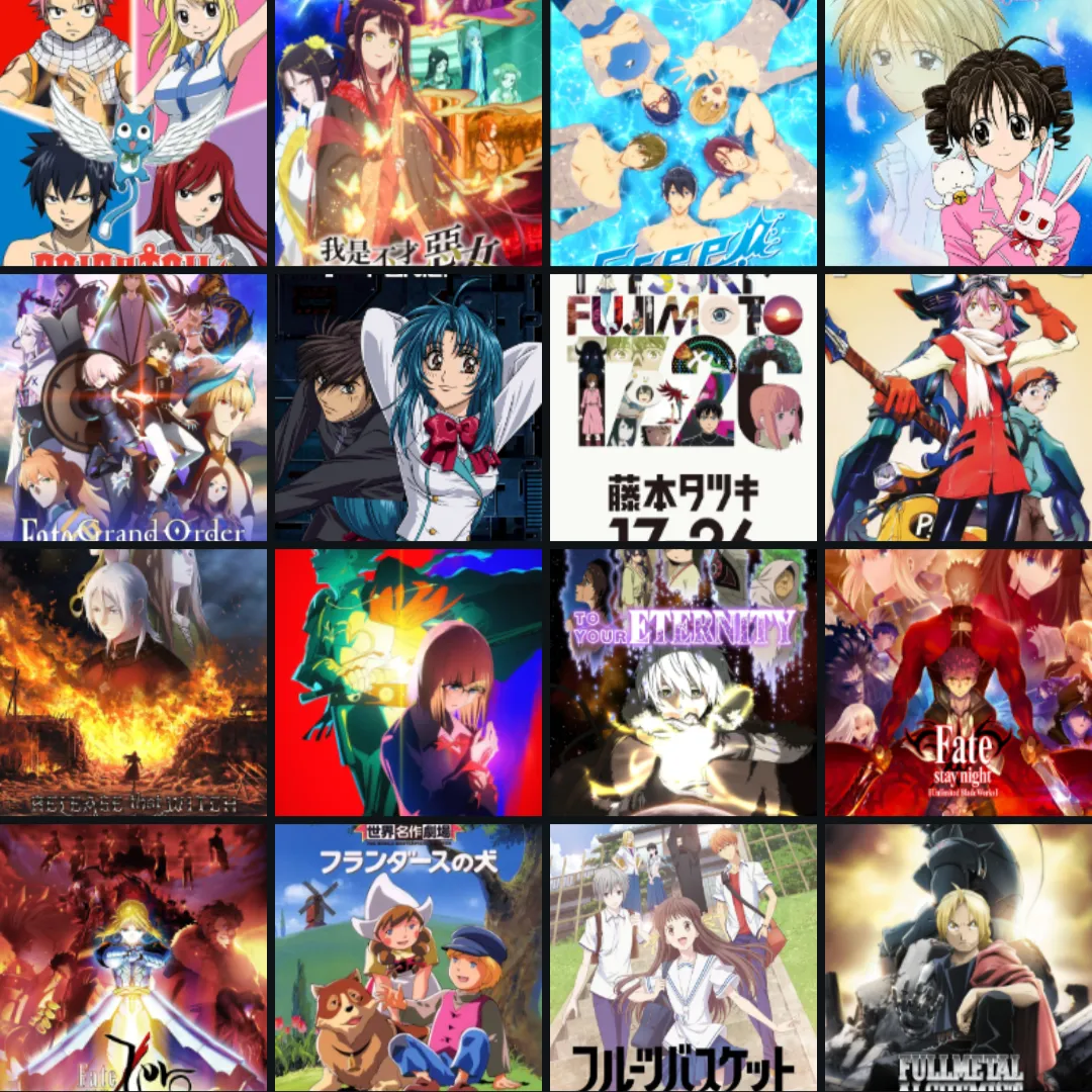 Melhor Anime com a Letra "F"