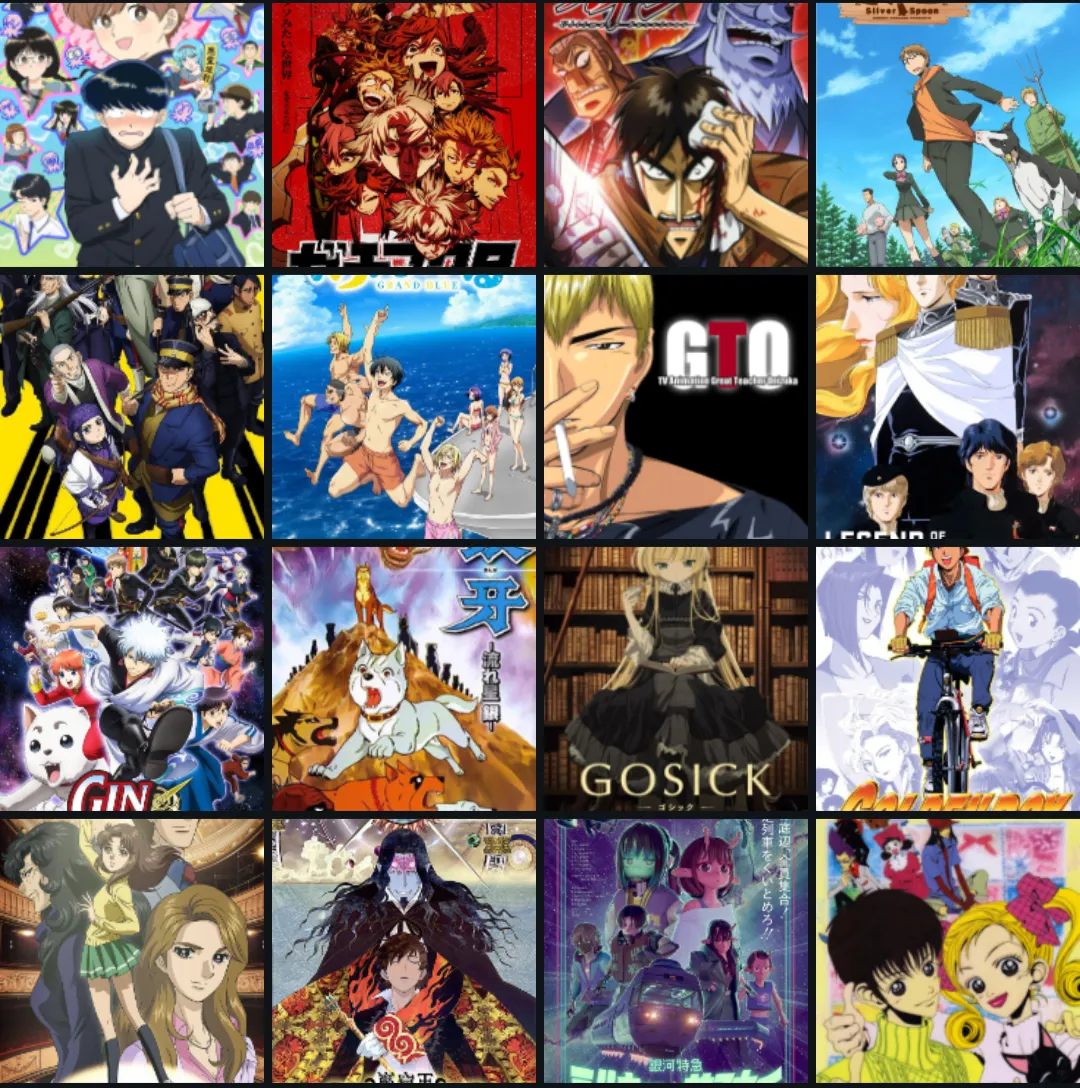 Melhor Anime com a Letra "G"