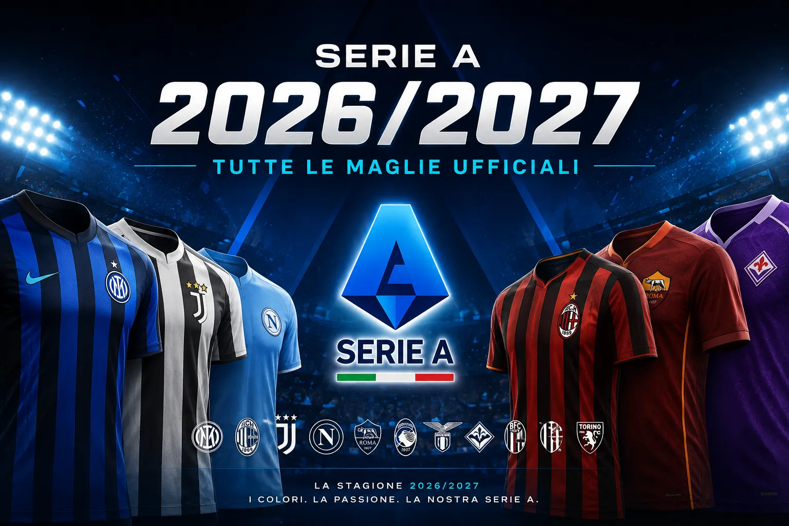 Maglie Serie A stagione 2026/2027